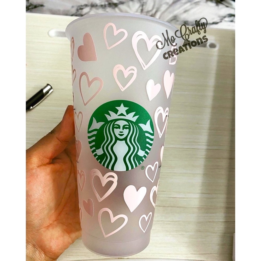 Full Heart Wrap Starbucks Cold Cup
